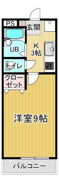 ２階・角部屋