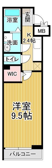 マリオ北島D（306） 間取り図画像