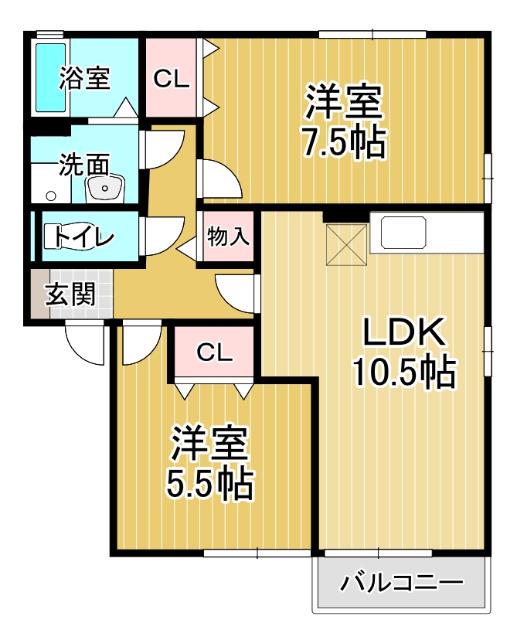 １階角部屋