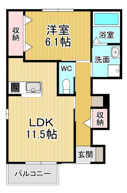 カーサ　フェリーチェ（101） 間取り図画像