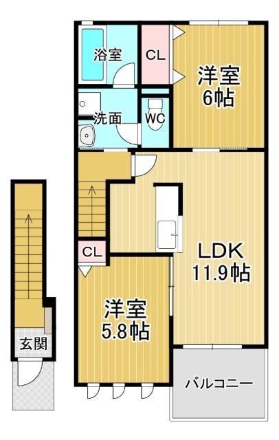 プルミエ2（203） 間取り図画像