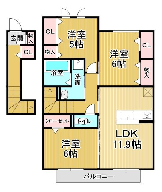 モンプリミエルラシオン２（205） 間取り図画像