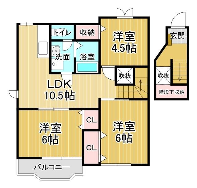 ニューシティー鳴門3号館（203） 間取り図画像