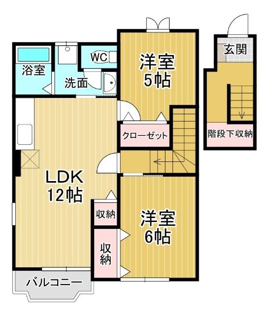 2階・角部屋