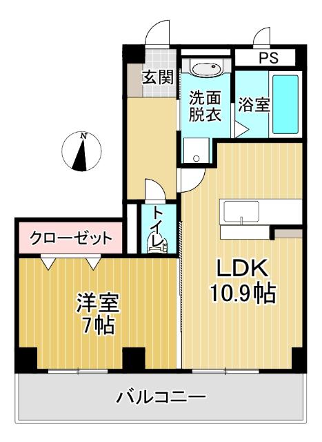 １階・角部屋