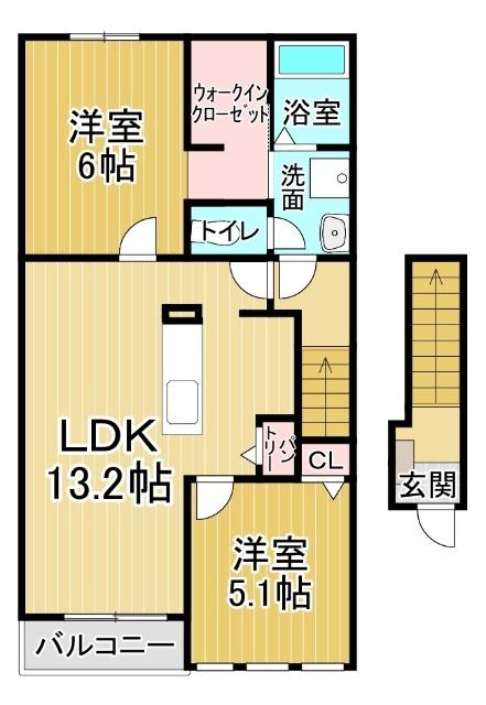 メゾン東洋A（203） 間取り図画像