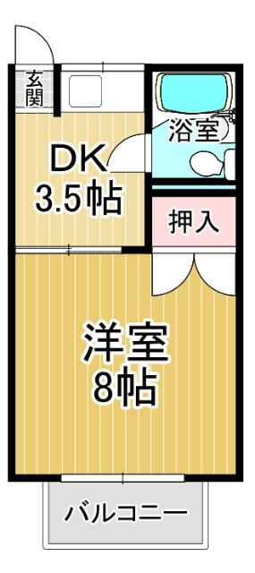 第二立岩ハイツ（103） 間取り図画像