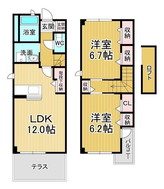 グレースコートC（105） 間取り図画像