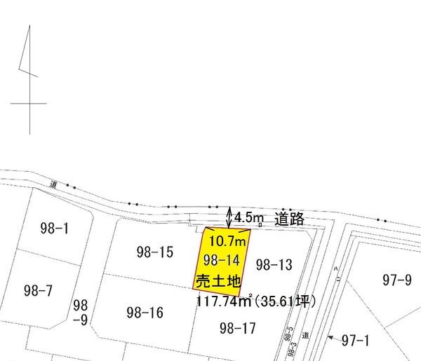 藍住町住吉土地 区画図
