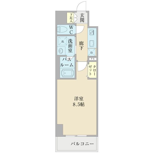プランドール那古野（1103） 間取り図画像