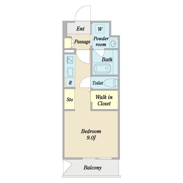 Ｌ’Ａｌｌｕｒｅ（ラリュール）（0502） 間取り図画像