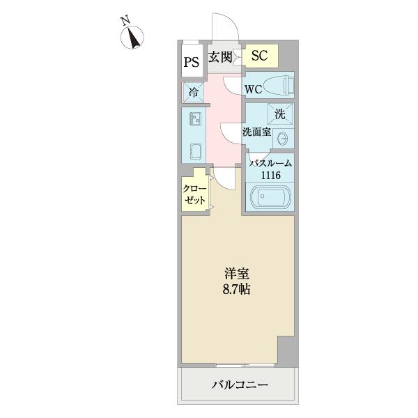 コントレイルりんくう常滑（0408） 間取り図画像