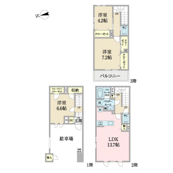 ＣＡＳＡ覚王山（カーサカクオウザン）（C） 間取り図画像