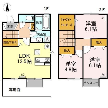 ヴィオラ　B（101） 間取り図画像