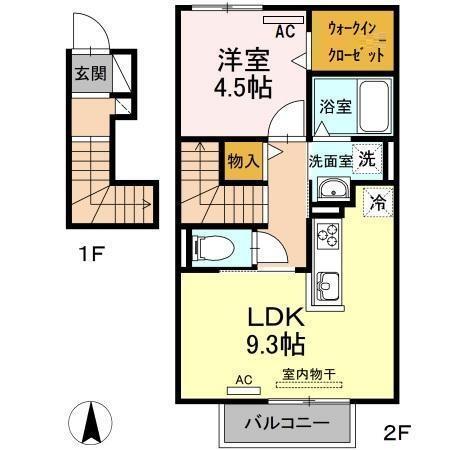 Bonne Maison（201） 間取り図画像