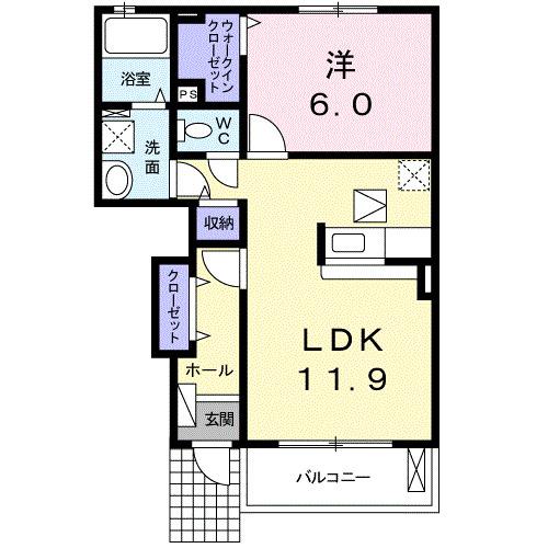 グランツみしまⅢ（102） 間取り図画像