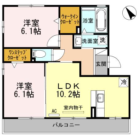 アヴェク・トワ（305） 間取り図画像
