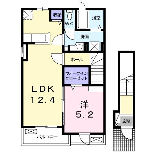 フェリス大岩（201） 間取り図画像