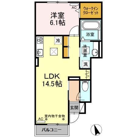 クレア（103） 間取り図画像