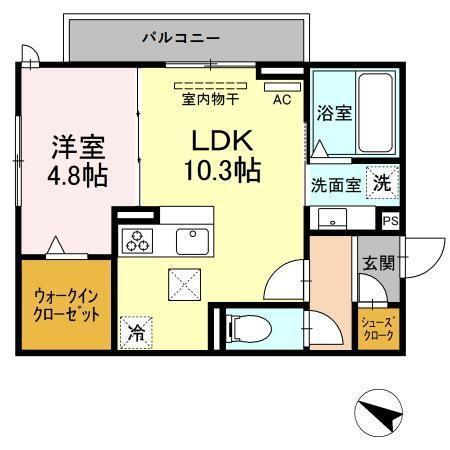 フィーミュール（105） 間取り図画像