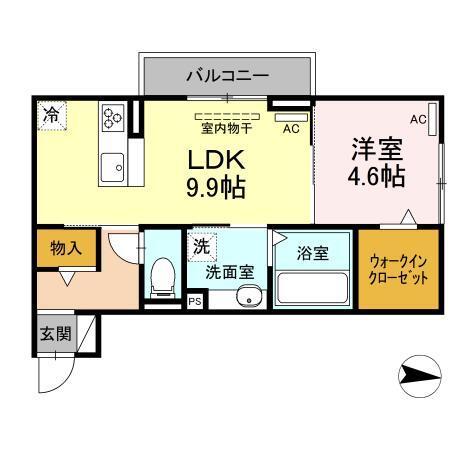 ソレイユ入船（202） 間取り図画像