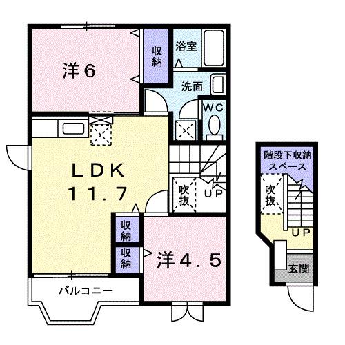 ピュアライズ（201） 間取り図画像