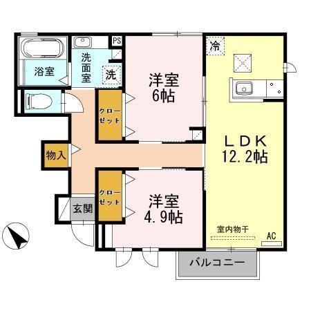花美月（101） 間取り図画像