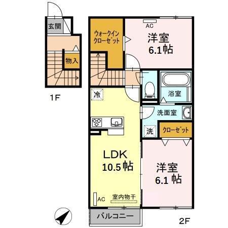 Iris（201） 間取り図画像