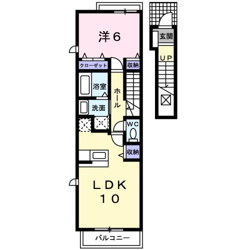 フォンテーヌＤ（205） 間取り図画像