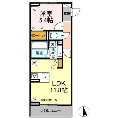 ソレール　北浦（303） 間取り図画像