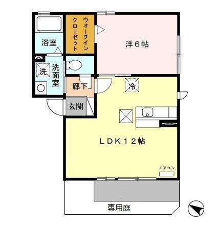 シャリテドール（101） 間取り図画像