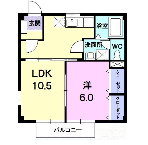 ニューシティタカ（206） 間取り図画像