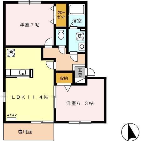 ＴＫハウス（102） 間取り図画像