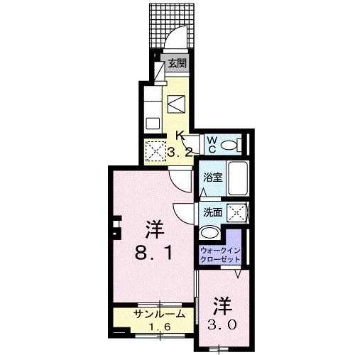 メゾン　ボンヌシャンス（103） 間取り図画像