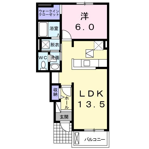 カンパーニュ和（102） 間取り図画像