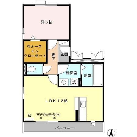 ヴィラ・ラフィーネ（206） 間取り図画像