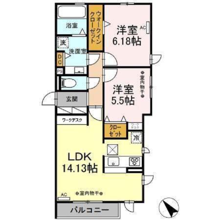 F-Grande十軒（103） 間取り図画像