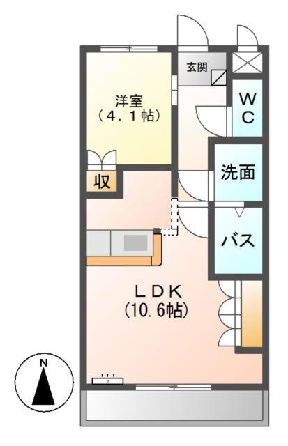 ヴィラ　Ｍ’ｓ 間取り図画像
