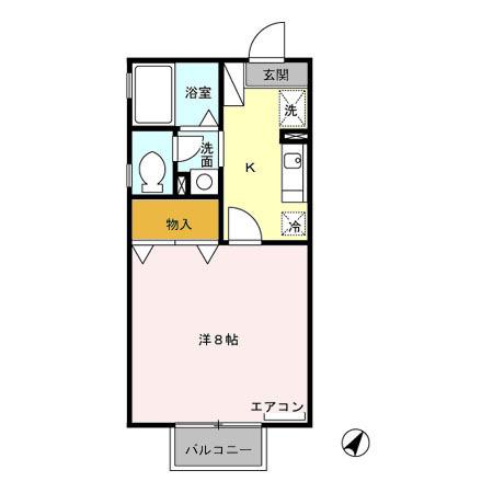 セジュール雅（205） 間取り図画像