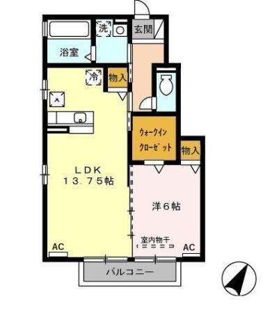 ソシエ　B棟（102） 間取り図画像