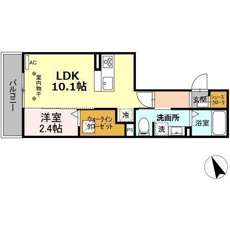 アッラ・フォンターナ（102） 間取り図画像