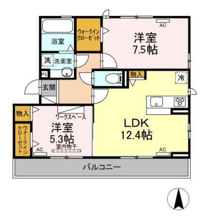 ルミエール（201） 間取り図画像