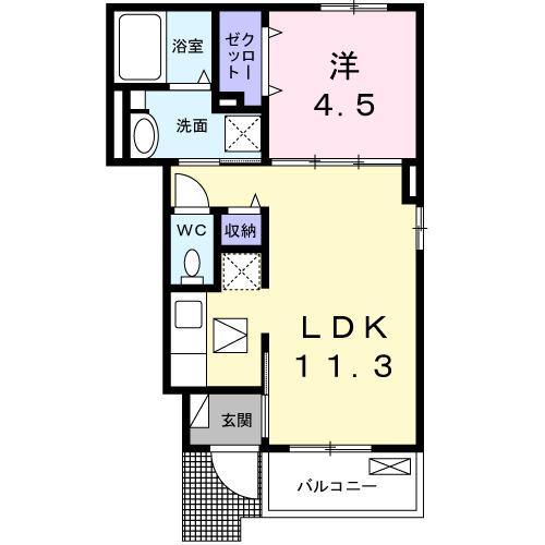 葵館（106） 間取り図画像