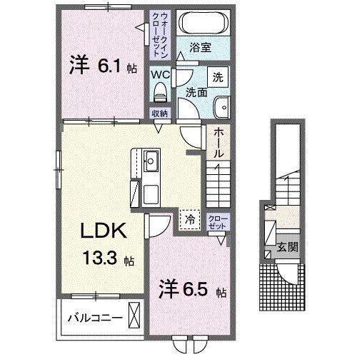 コスモ　グレース（201） 間取り図画像