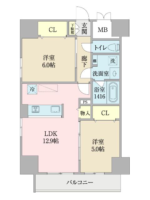 プロシード池下 間取り図画像