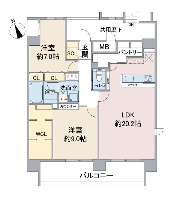 Casa VIa（1001） 間取り図画像