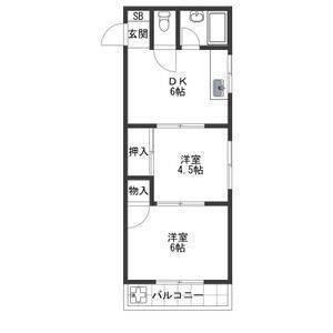 昭栄コーポラス（303） 間取り図画像