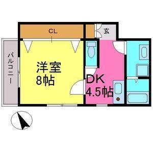 キャッスルM＆M（401） 間取り図画像