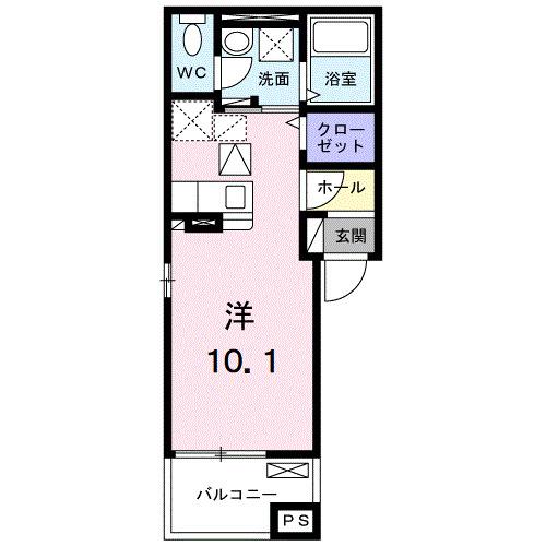 Ｍ　グレインⅤ（101） 間取り図画像