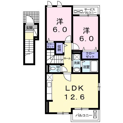 モダン・パークＫ＆Ｌ　Ⅰ（201） 間取り図画像